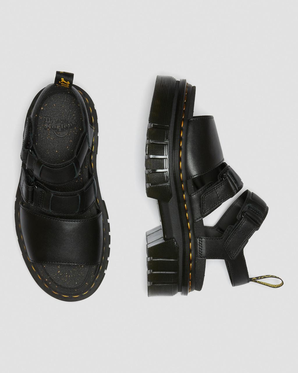 Ricki Nappa Lux Leather 3-Strap Platform Sandals