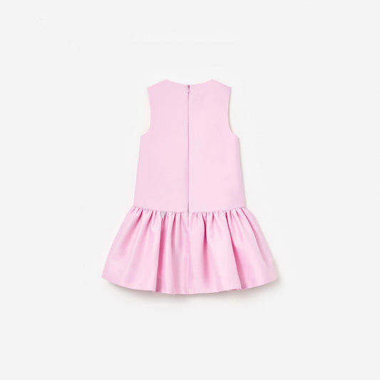 Pink Taffeta Sequin Embellished Dress