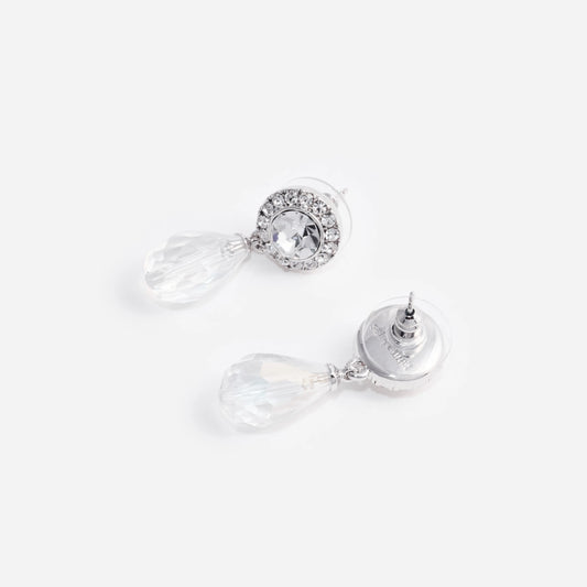 Mini Tiered Crystal Earrings