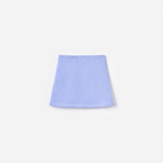 Blue Floral Knit Skirt