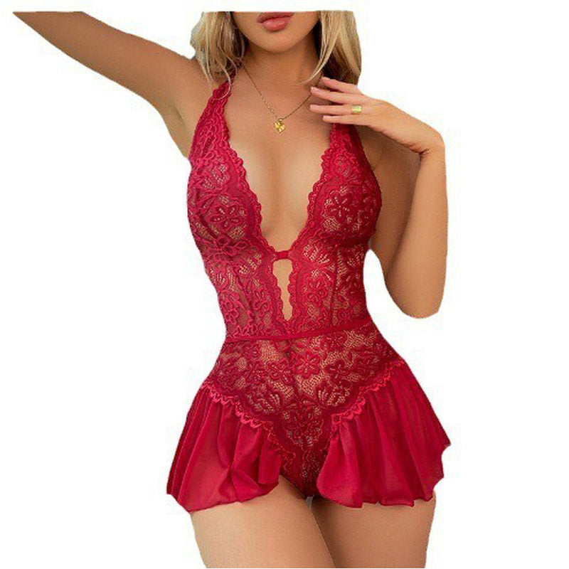 Charming Lace Halter Lingerie – For the Perfect Night of Romance