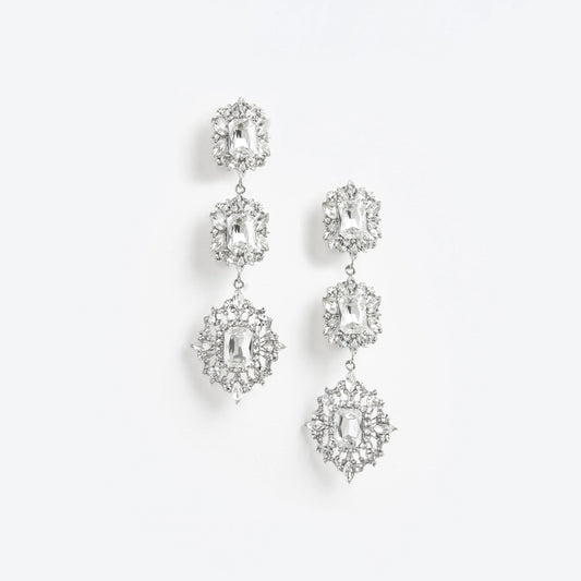 Crystal Tiered Earrings