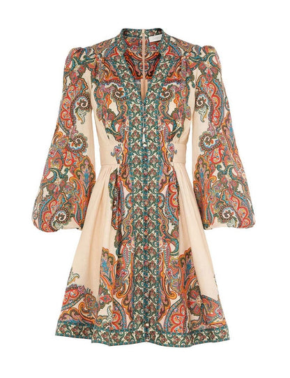 Ottie Plunge Mini Dress