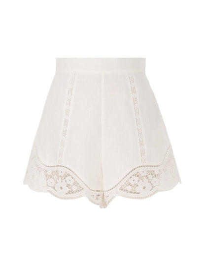 August Broderie Shorts