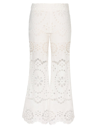 Lexi Embroidered Flare Pant