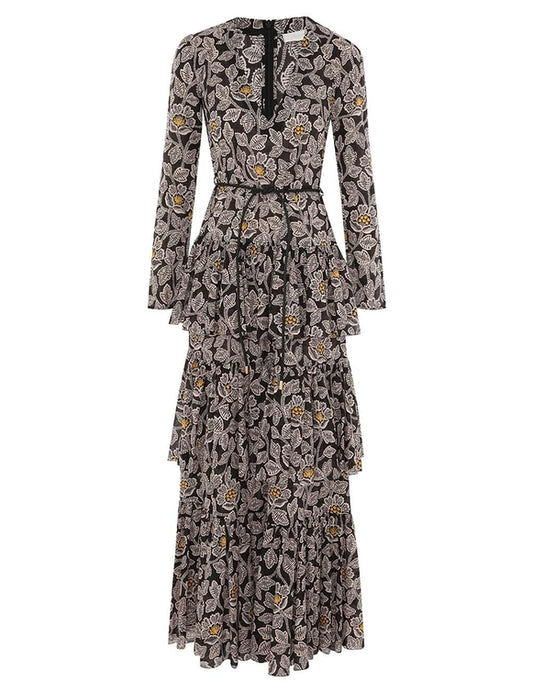 Ottie Tiered Midi Dress