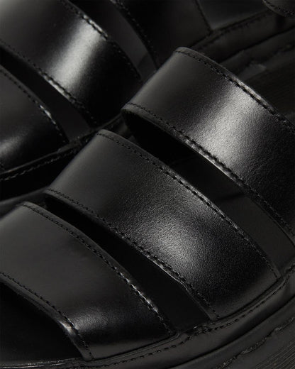 CLARISSA II LEATHER STRAP SANDALS