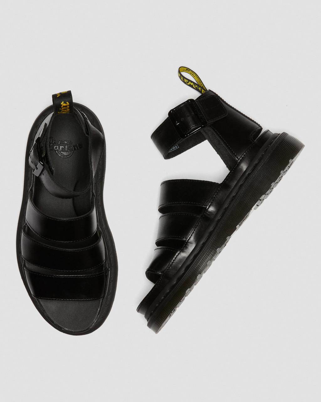 CLARISSA II LEATHER STRAP SANDALS
