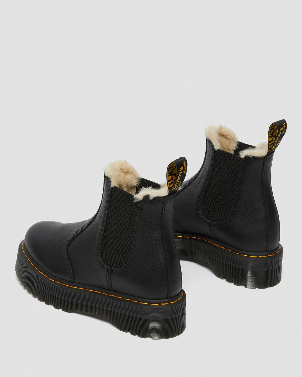 2976 Quad Fur Lined Platform Chelsea Boots