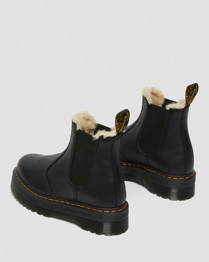 2976 Quad Fur Lined Platform Chelsea Boots