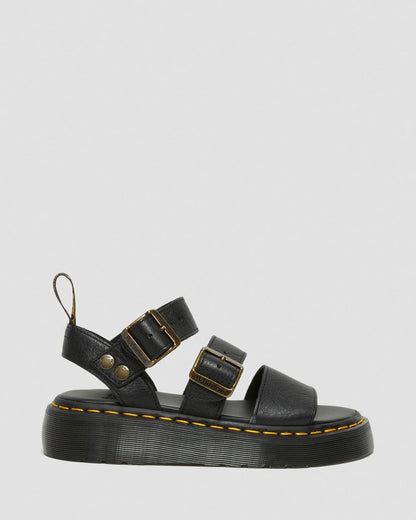 Gryphon Quad Leather Platform Sandals