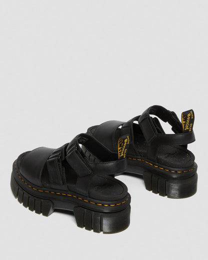 Ricki Nappa Lux Leather 3-Strap Platform Sandals