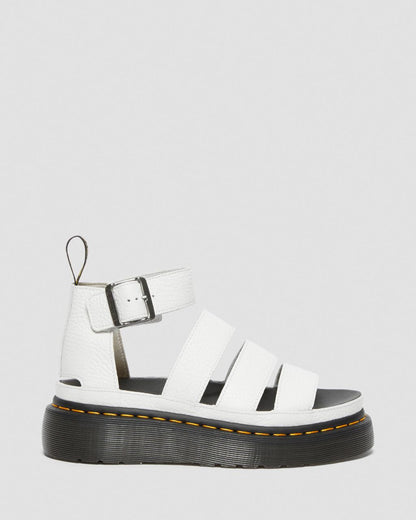 Clarissa II Quad Milled Nappa Leather Platform Sandals