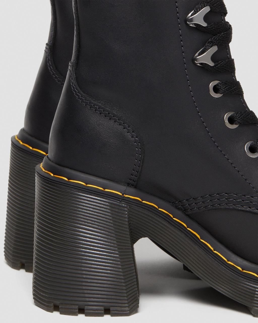 Jesy Sendal Leather Heels Black