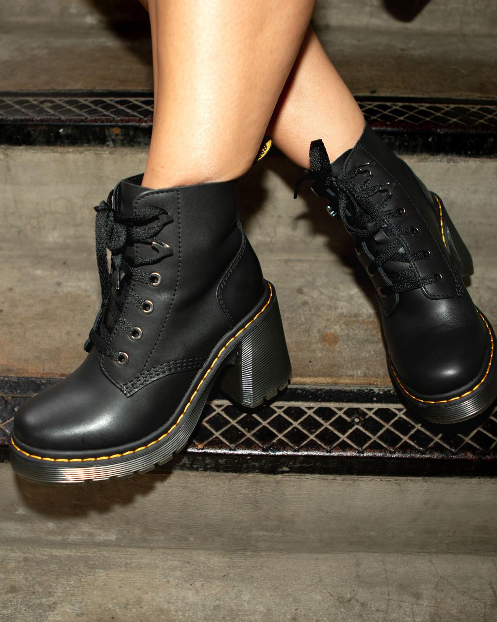 Jesy Sendal Leather Heels Black