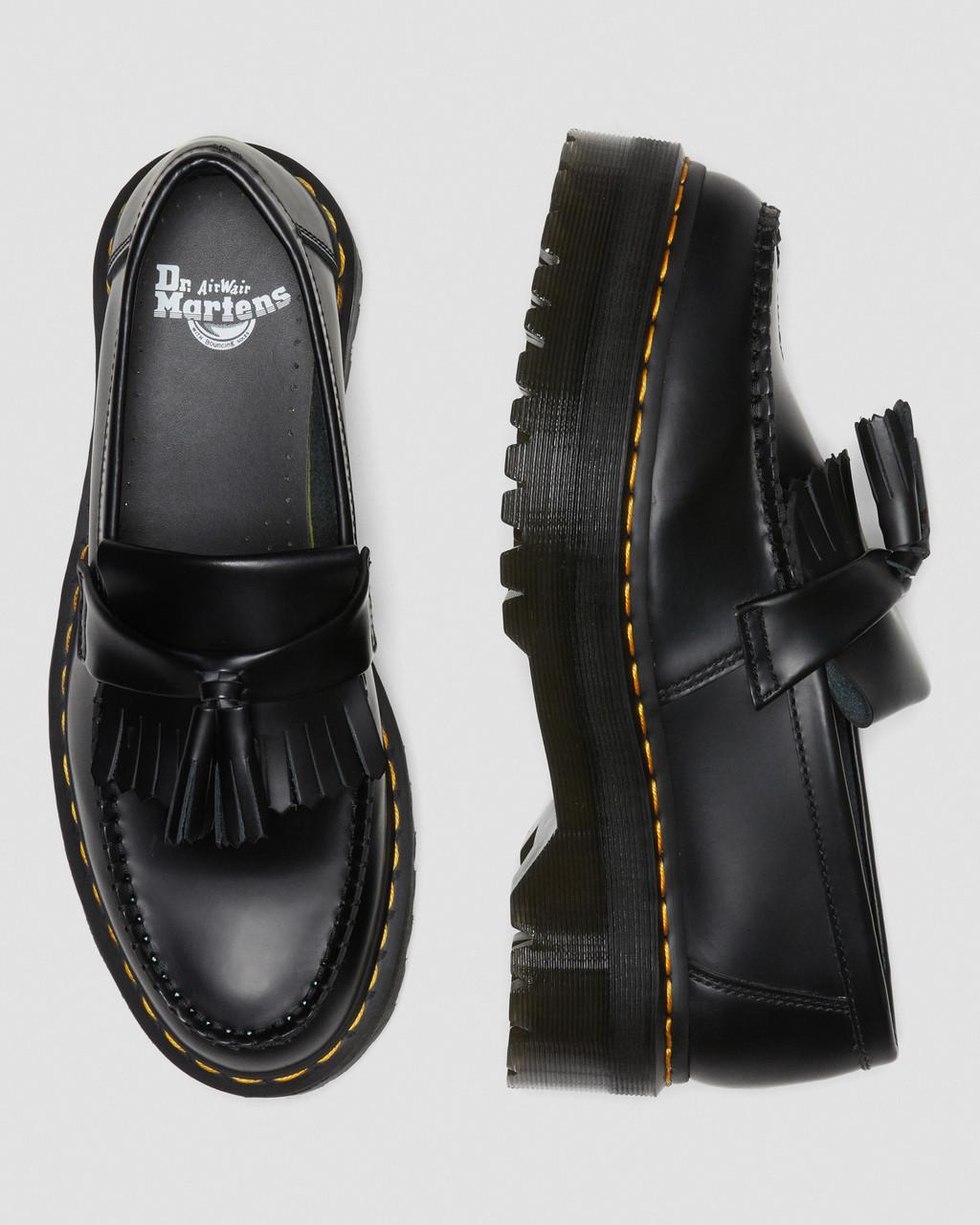 Adrian Quad Leather Platform Tassle Loafers