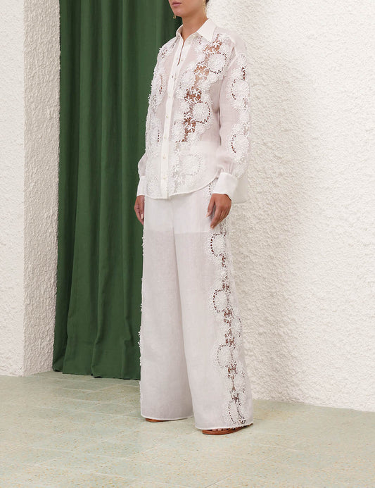 Halliday Lace Flower Pant