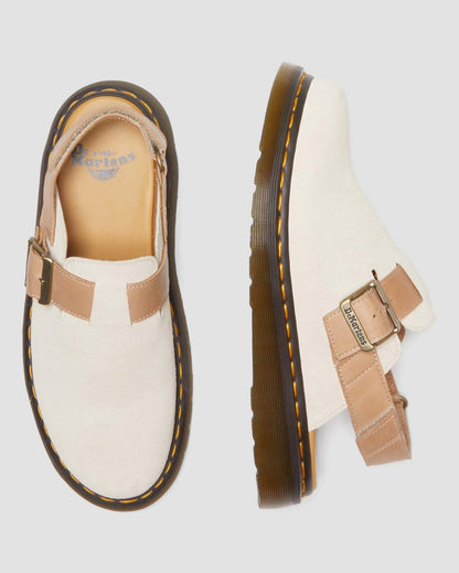 Jorge II Suede & Leather Slingback Mules