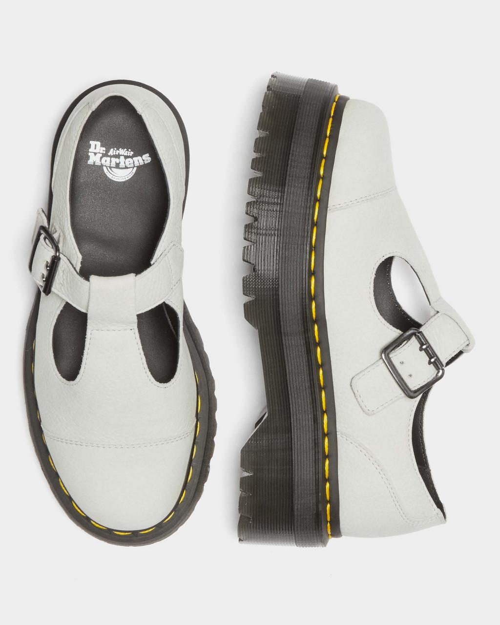 Bethan Tumbled Nubuck Leather Platform Mary Jane Shoes