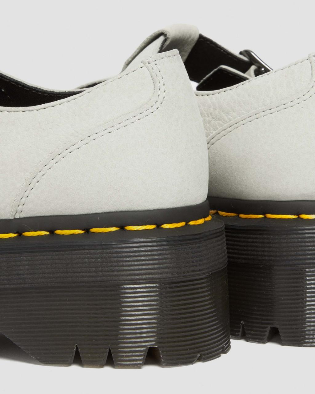 Bethan Tumbled Nubuck Leather Platform Mary Jane Shoes