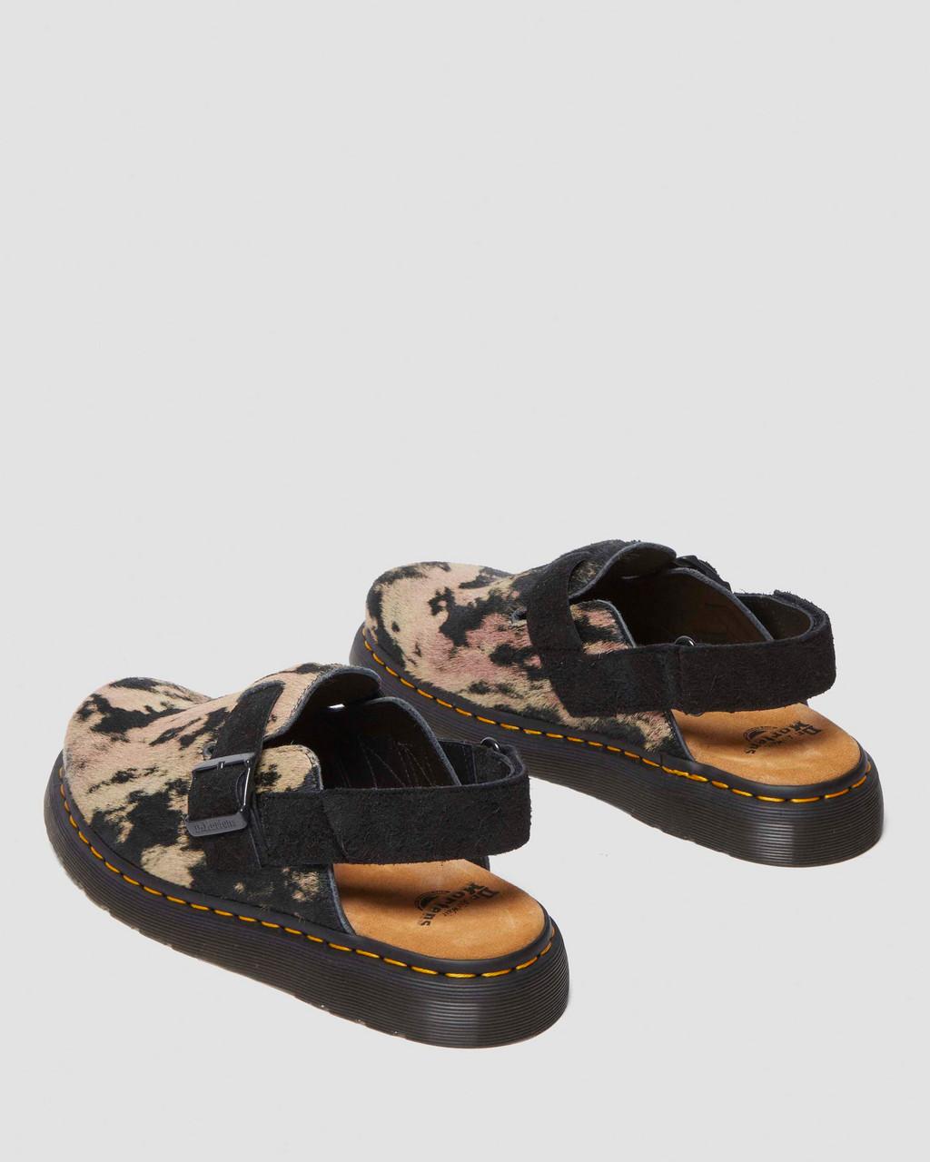 Jorge II Contrast Hair-On Mules