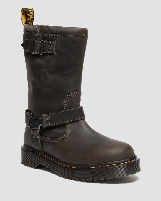 Anistone Tall Leather Biker Boots