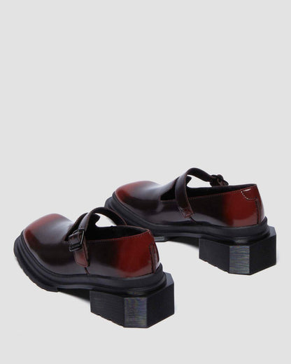 Maybole Square Toe Leather Mary Jane Shoes