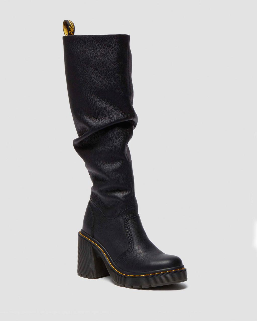 Kasey Virginia Leather Knee High Heeled Boots