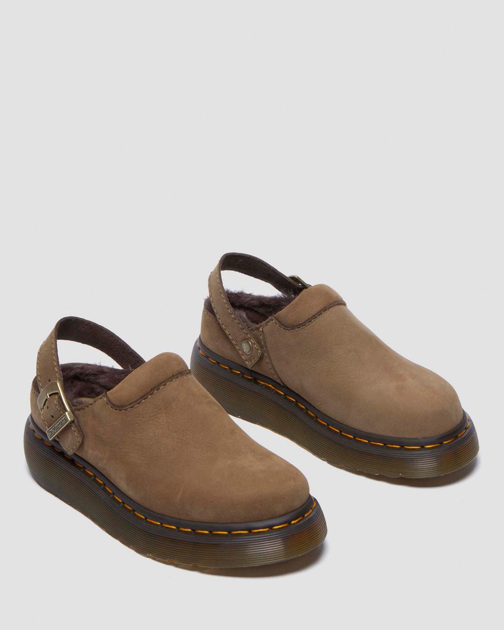 Laketen Faux Fur Lined Platform Mules