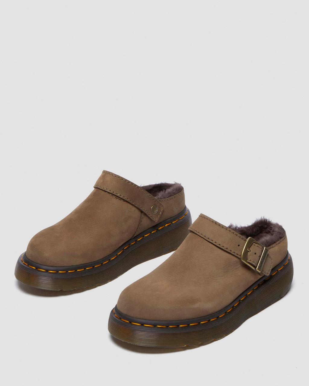 Laketen Faux Fur Lined Platform Mules