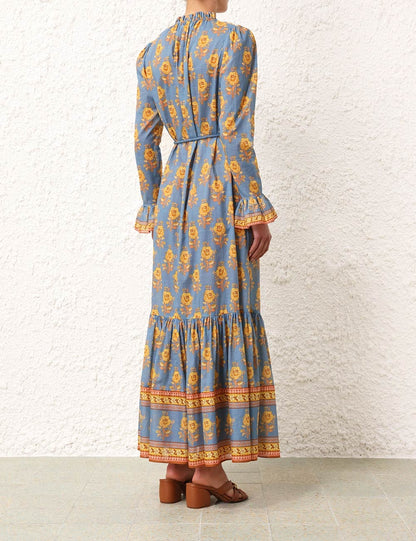 Junie Frill Midi Dress
