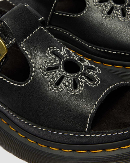 Dunnet Flower Full Grain Leather Sandals