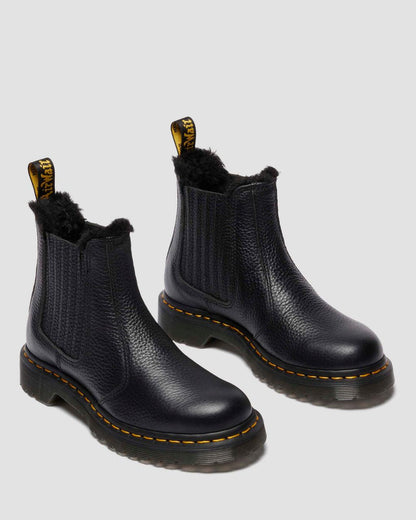 2976 LEONORE II FAUX FUR LINED SOFT LEATHER CHELSEA BOOTS