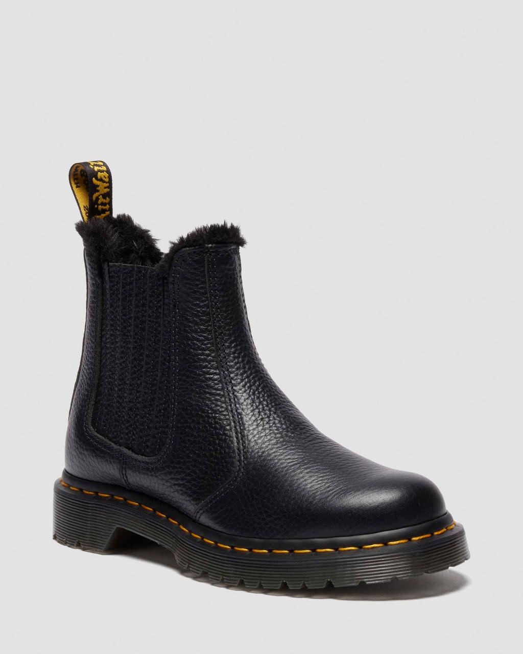 2976 LEONORE II FAUX FUR LINED SOFT LEATHER CHELSEA BOOTS