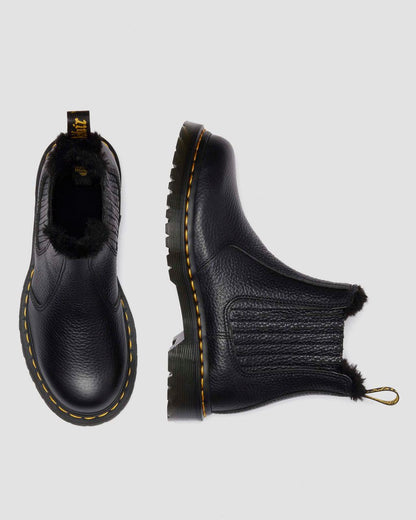 2976 LEONORE II FAUX FUR LINED SOFT LEATHER CHELSEA BOOTS