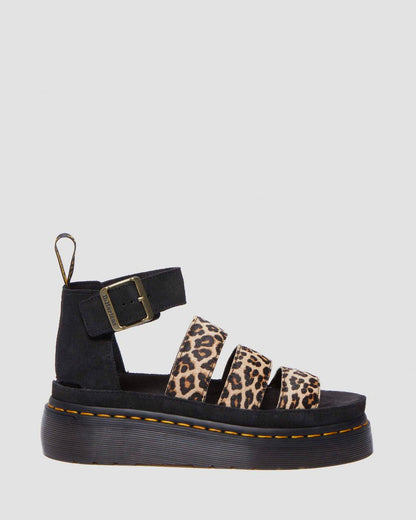 Clarissa Ii Quad Leopard Leather Platform Sandals
