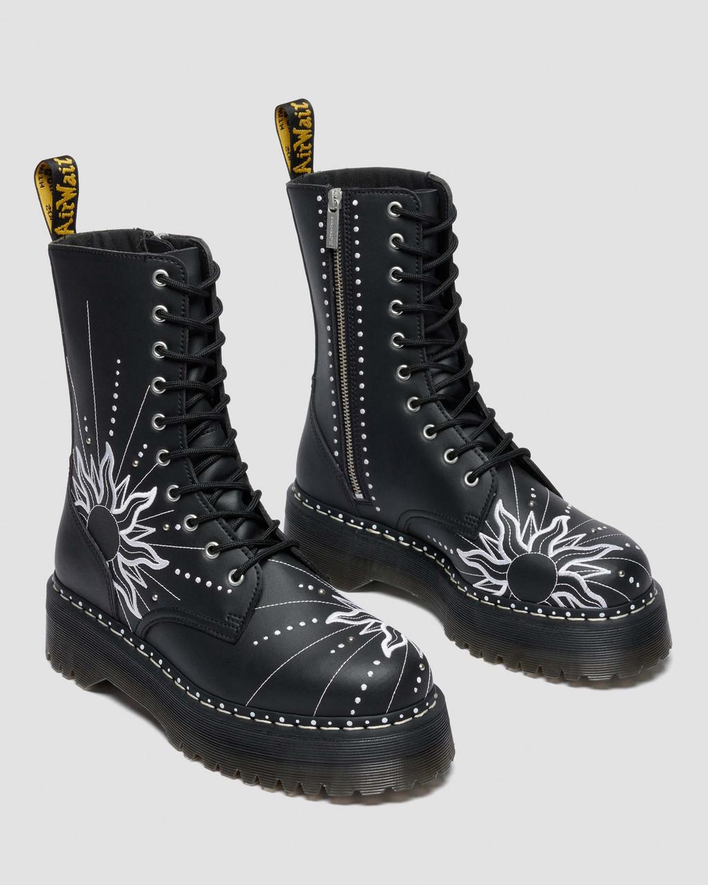 Jadon Hi Solar Flare Reclaimed Leather Platform Boots