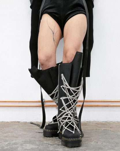 1B60 Rick Owens Pentalace Boots