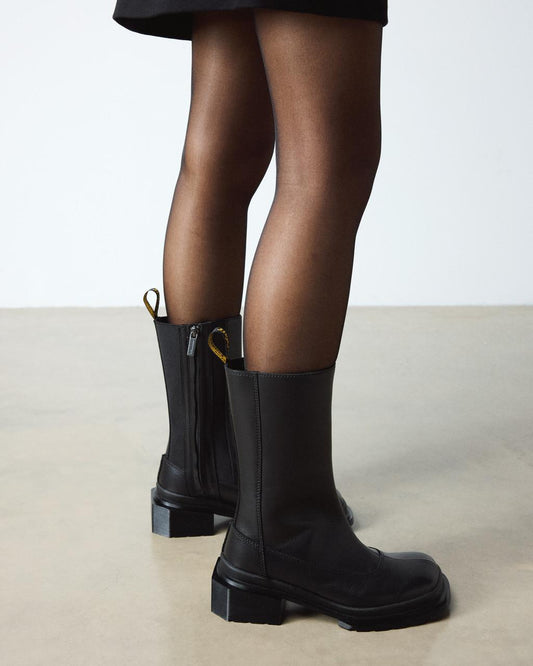 MAYBOLE HI SQUARE TOE LEATHER CHELSEA BOOTS
