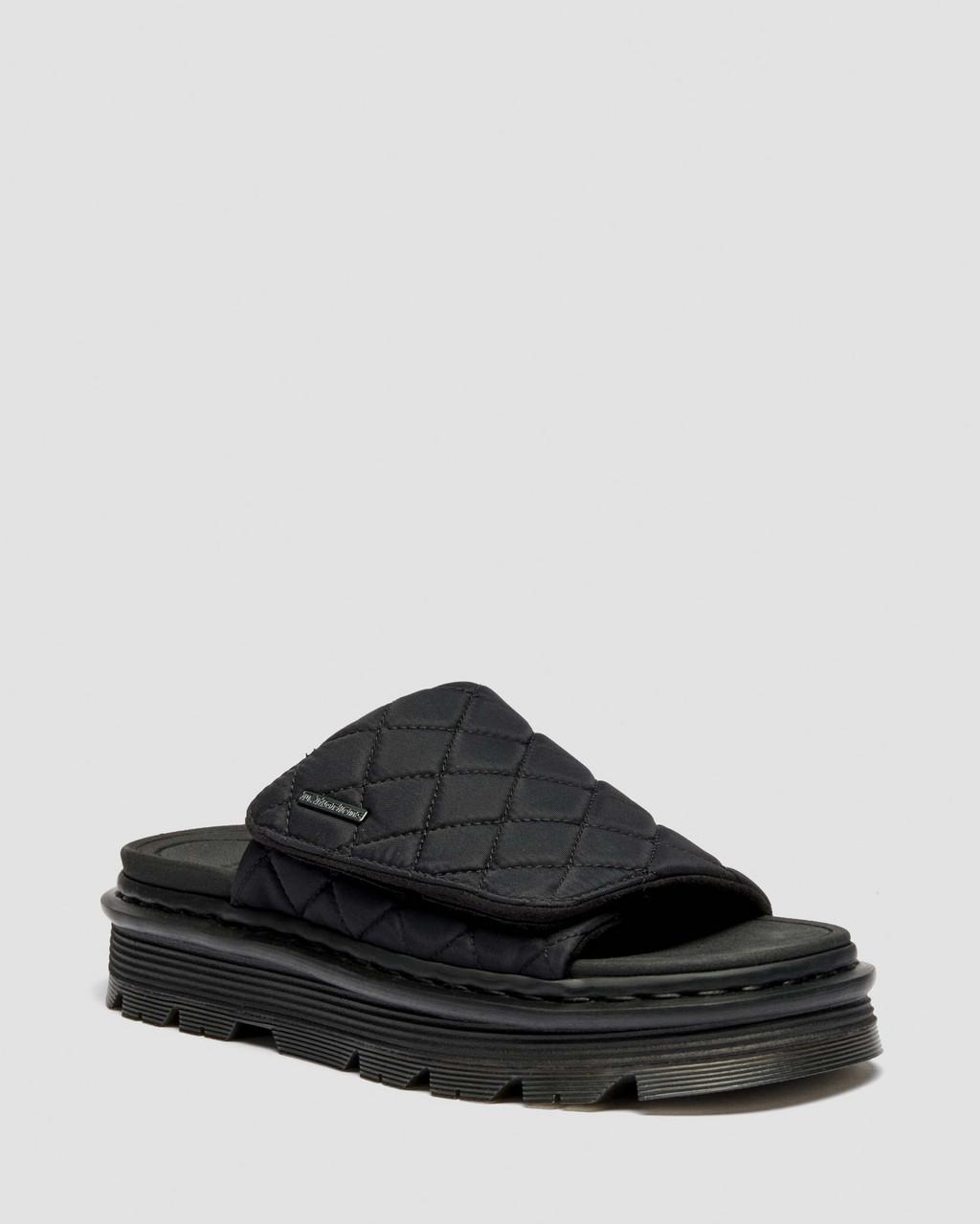 Zebzag Quilted Canvas Platform Slides