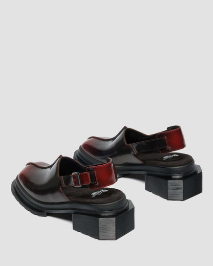 Maybole Square Toe Rub Off Leather Mules