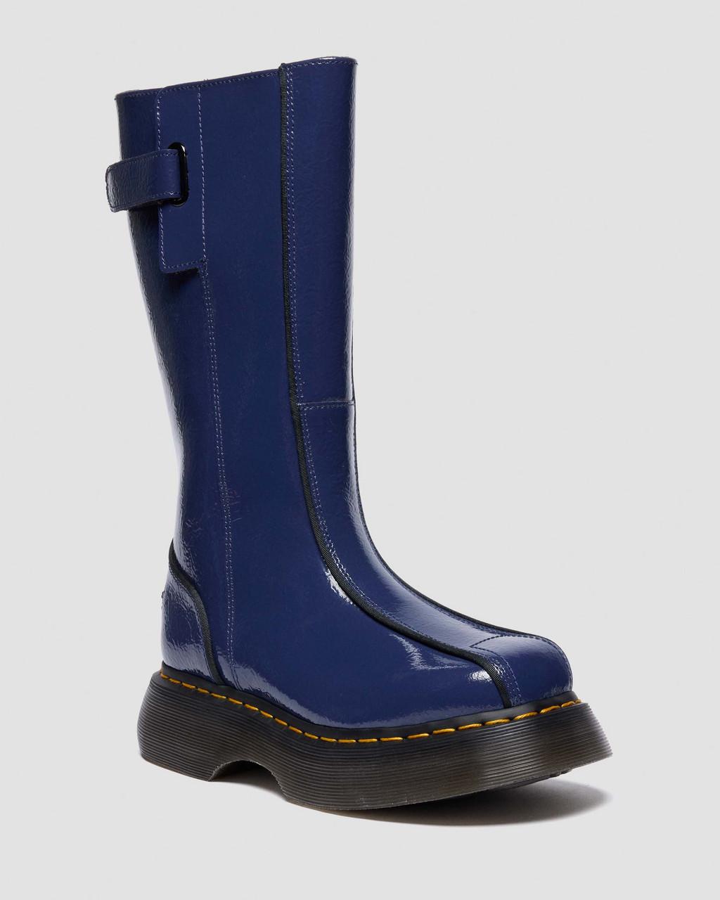 Buzz Hi Distressed Patent Boots