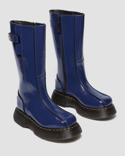 Buzz Hi Distressed Patent Boots