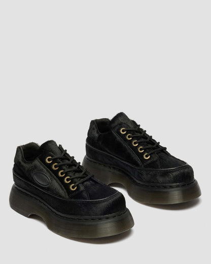 Buzz 5-Eye Hair On Leather Shoes