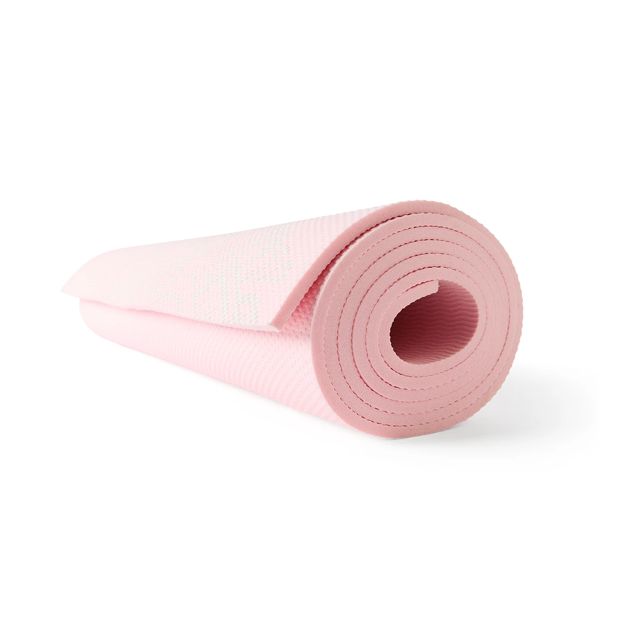 5mm Pink Yoga Mat for Exercise & Fitness