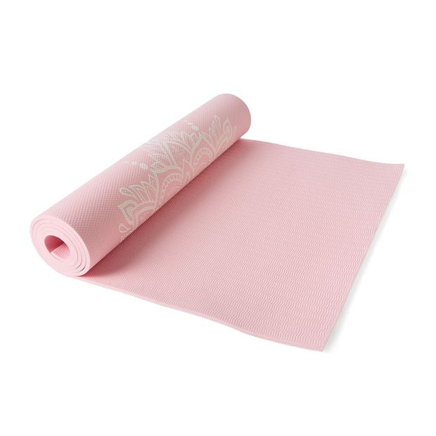 5mm Pink Yoga Mat for Exercise & Fitness
