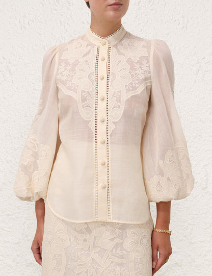 Ottie Embroidered Blouse