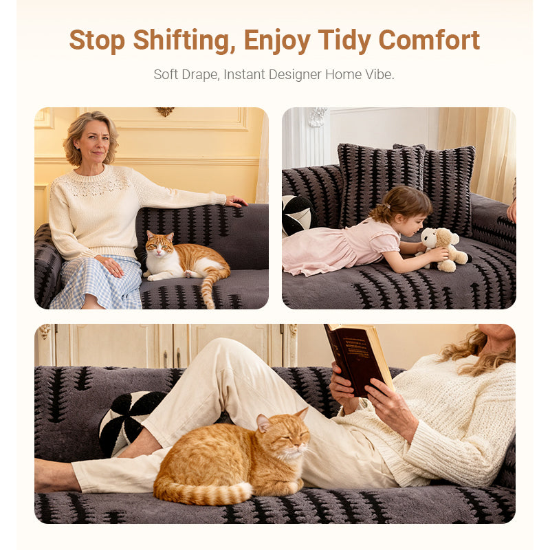🎁2026 Collection Presale🔥Soft Plush Non-Slip Couch Cover💖