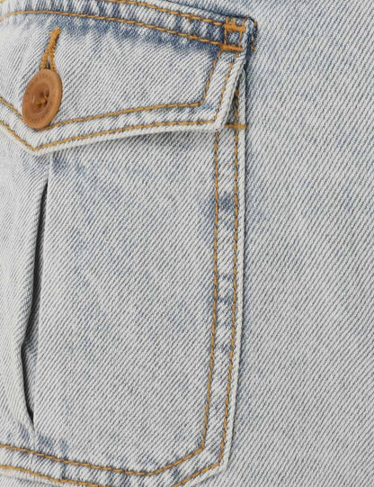 August Denim Mini Short