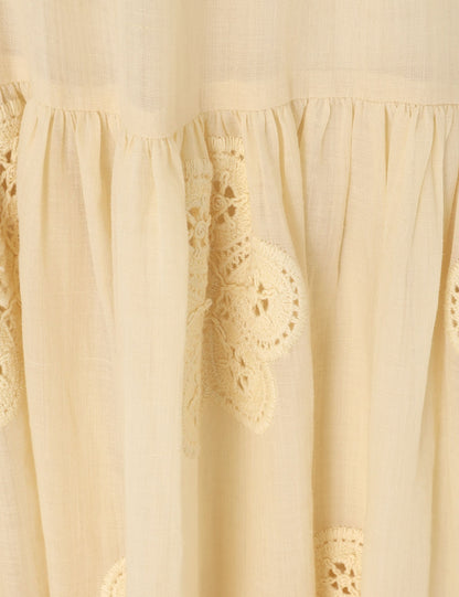 Acadian Embroidered Maxi Dress